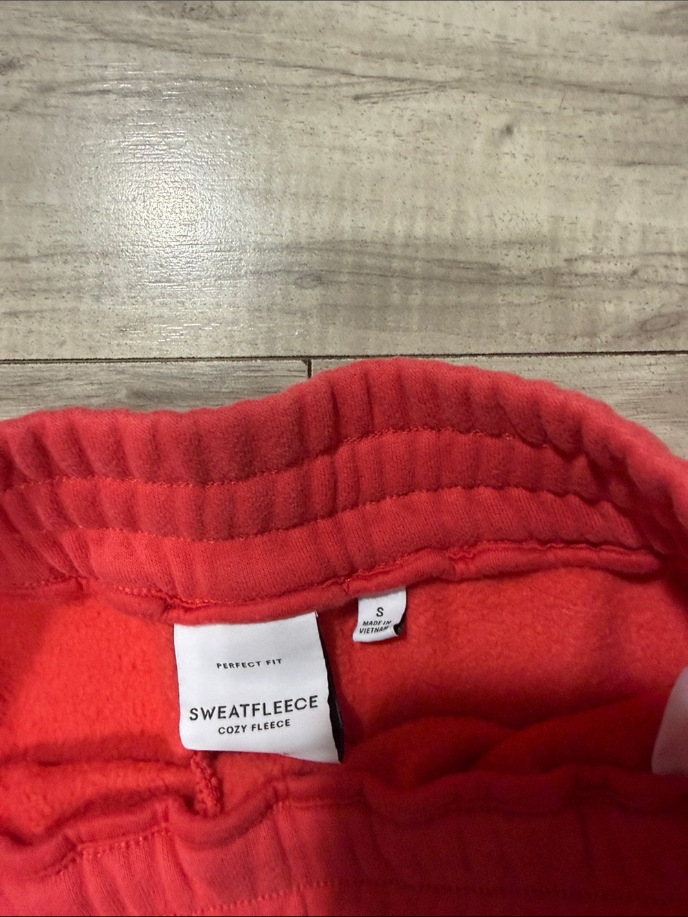 Aritzia Red Athletic Dolphin Shorts with White Trim - Picture 5 of 8